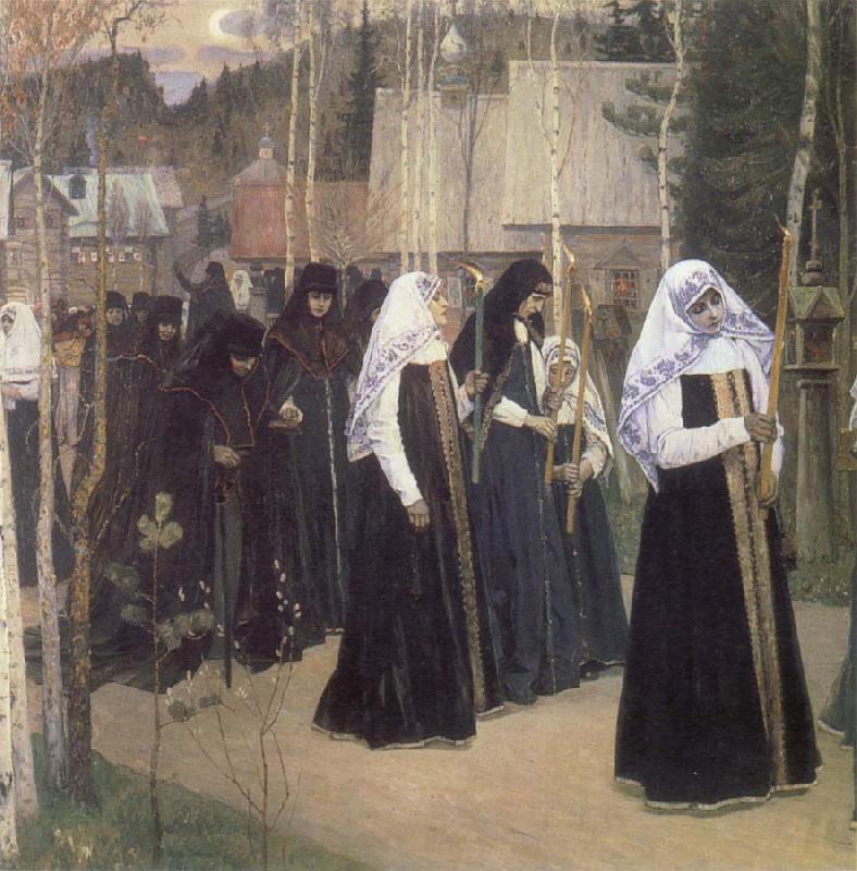 Mikhail Nesterov The Taking of the Veil